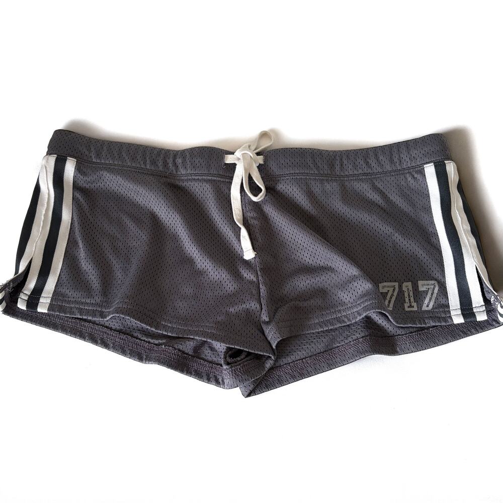 I.AM.GIA Chandler Hot Short Y2K Mesh Athletic Micro Shorts Gray Size L - Picture 4 of 9